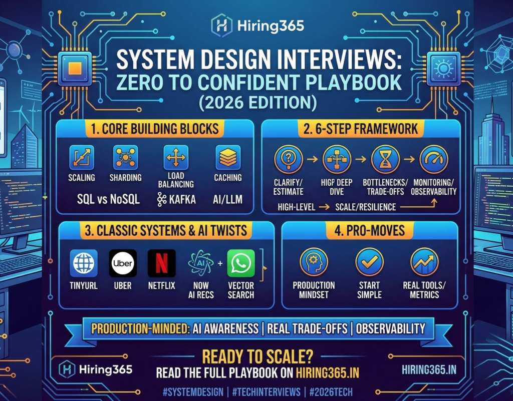 System Design Interviews: Zero to Confident Playbook (2026 Edition)