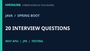 Spring Boot Interview Questions for Freshers (2026): 20 Answers and REST API Example