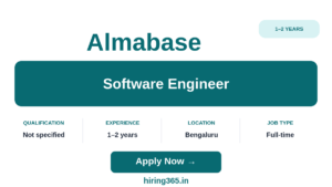 Almabase Software Engineer Hiring Bengaluru | Python, React, 1–2 Years