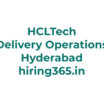 HCLTech Trainee Delivery Operations Hiring in Hyderabad – DPO Role
