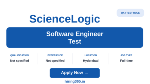 ScienceLogic Associate Software Engineer Test Hiring Hyderabad | Python QA